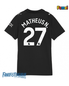 Manchester City Matheus Nunes #27 Tricou Fotbal Replică 2025-26 Femei Deplasare